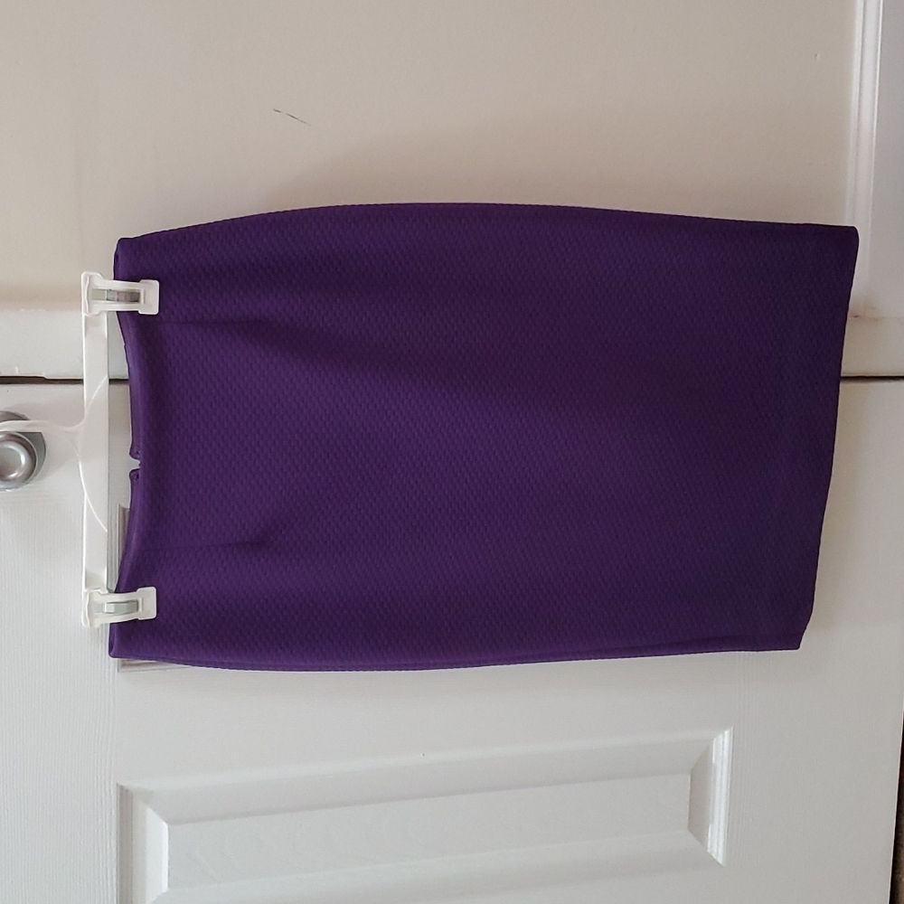 Eva Mendes Purple Pencil Skirt